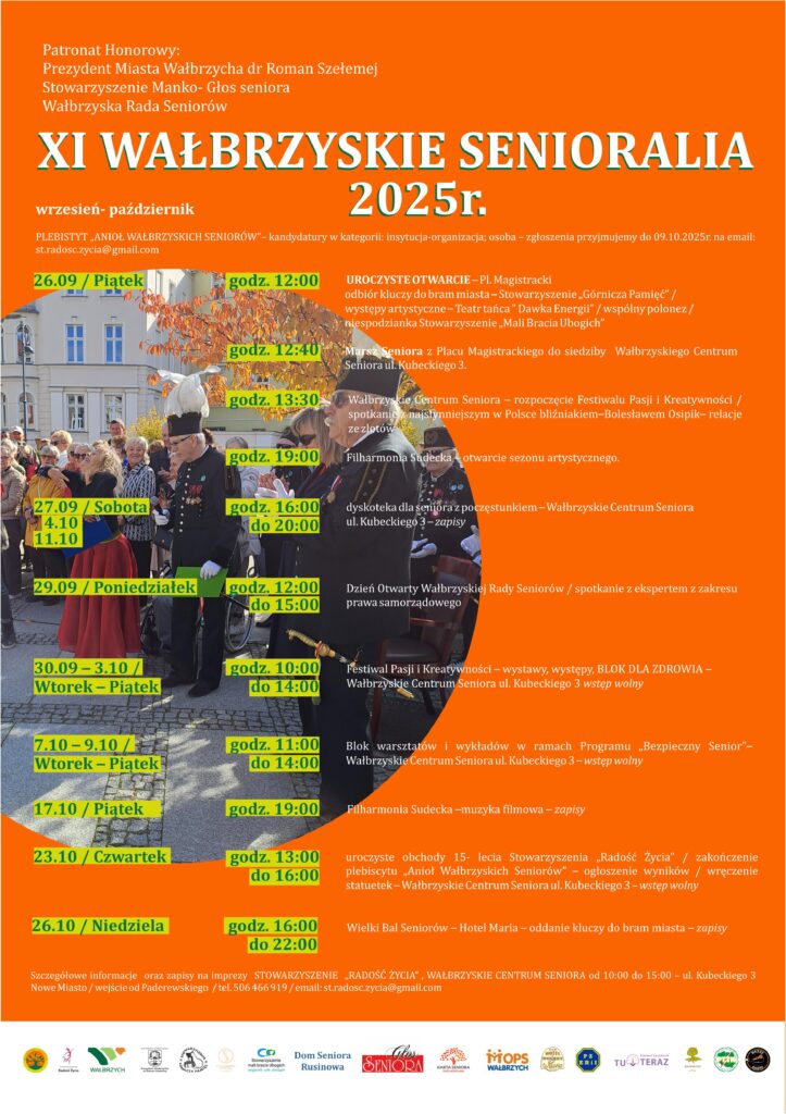 Plakat na wałbrzyskie senioralia 2025